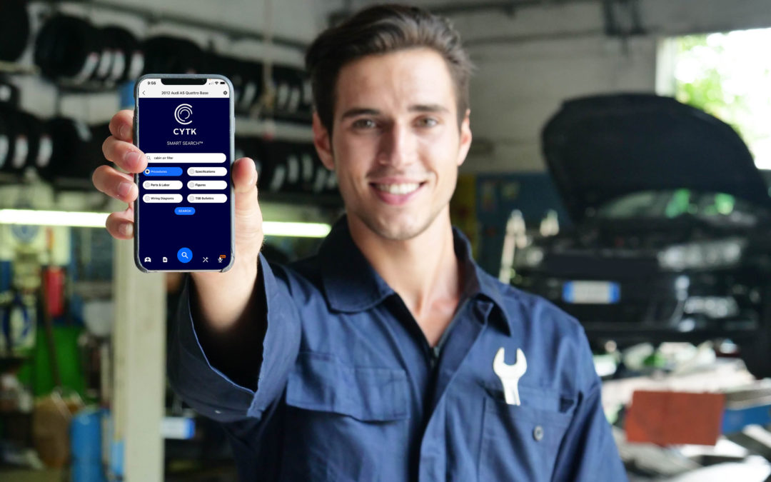 Automotive News Article: “App puts service, repair info right in techs’ hands”